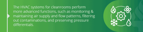 HVAC systems for cleanrooms