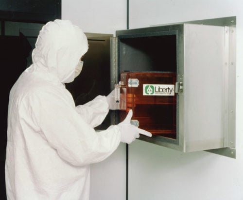 pass thru for cleanroom